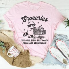 Groceries The Only Thing That Cost More Than Your Dignity Tee-1