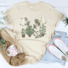 Halloween Ghost Plant Lover Tee-2