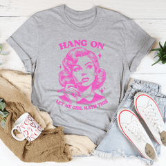 Hang On Let Me Girl Math This Tee-2