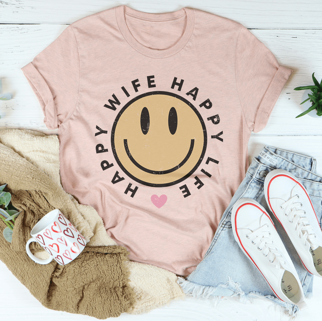 Happy Wife Happy Life Tee-1