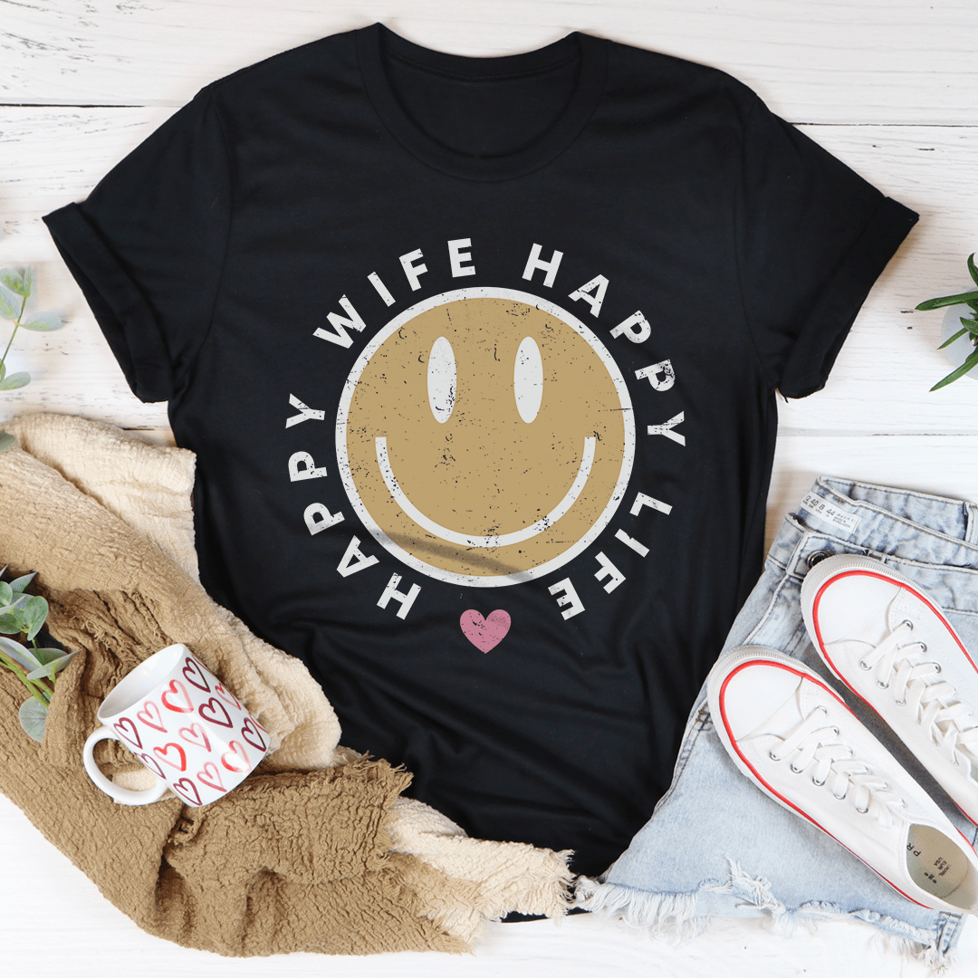 Happy Wife Happy Life Tee-0