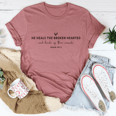 He Heals The Broken Hearted Tee-1