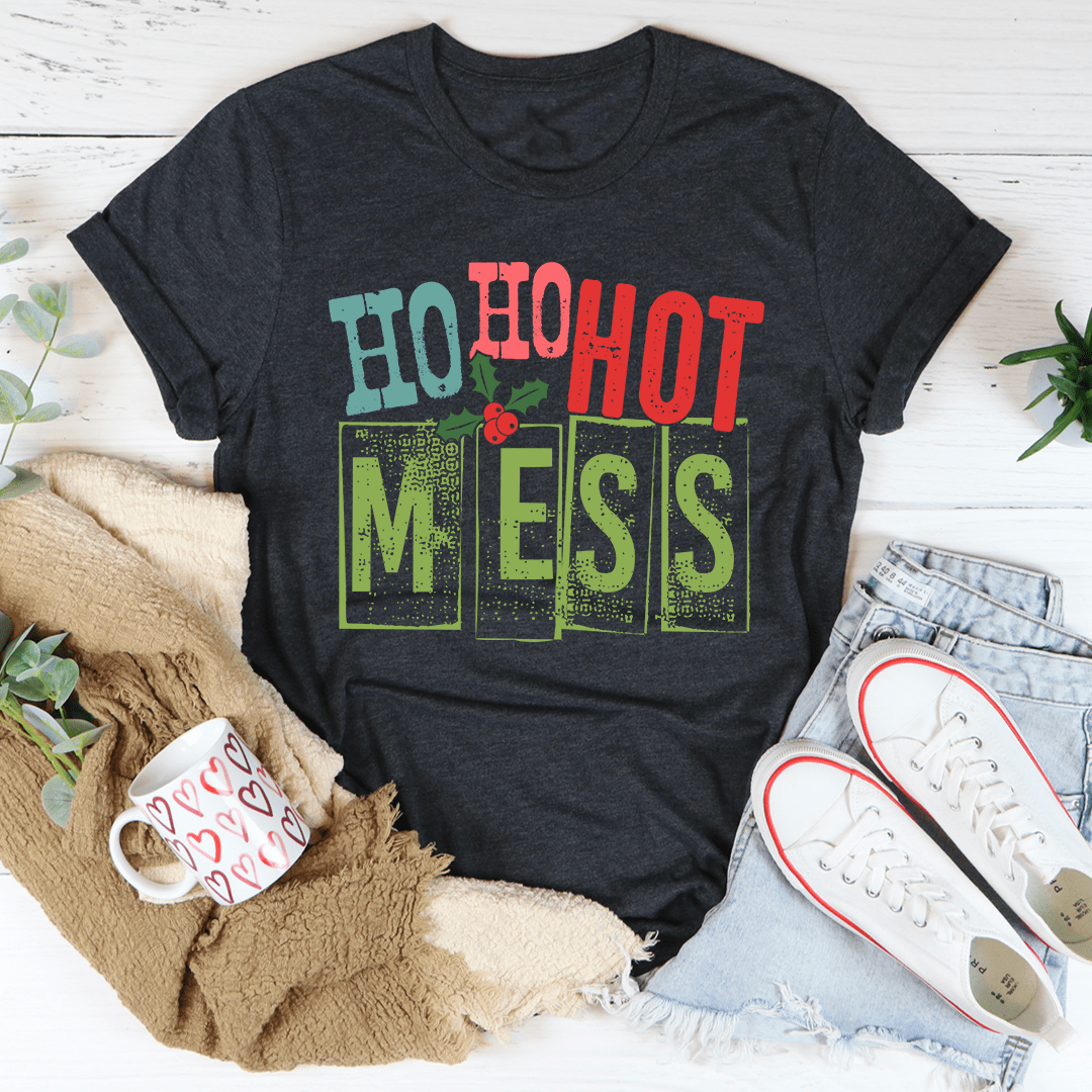 Ho Ho Hot Mess T-Shirt-2