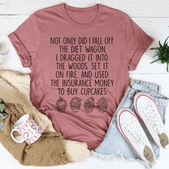 I Fall Off The Diet Wagon T-Shirt-1