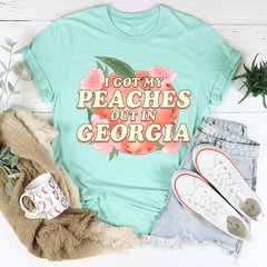I Got My Peaches Out In Georgia Tee-2