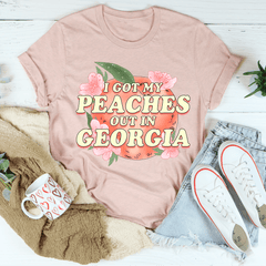 I Got My Peaches Out In Georgia Tee-0