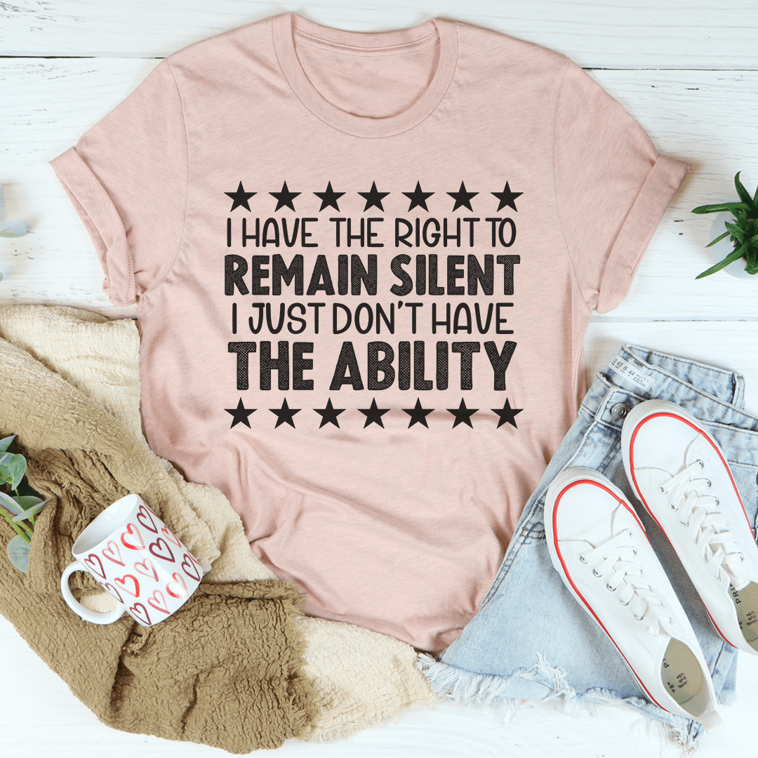 I Have The Right To Remain Silent Tee-1