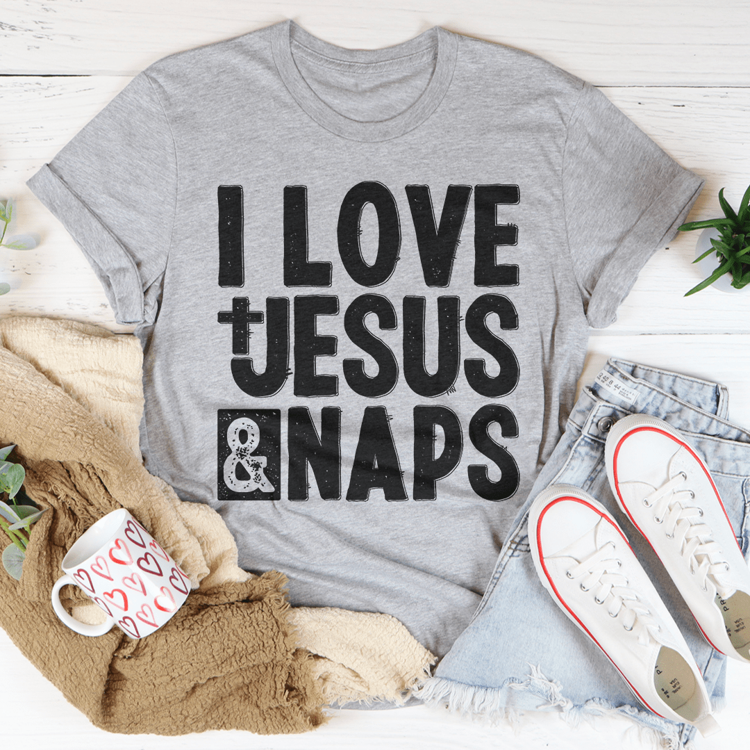 I Love Jesus & Naps T-Shirt-3