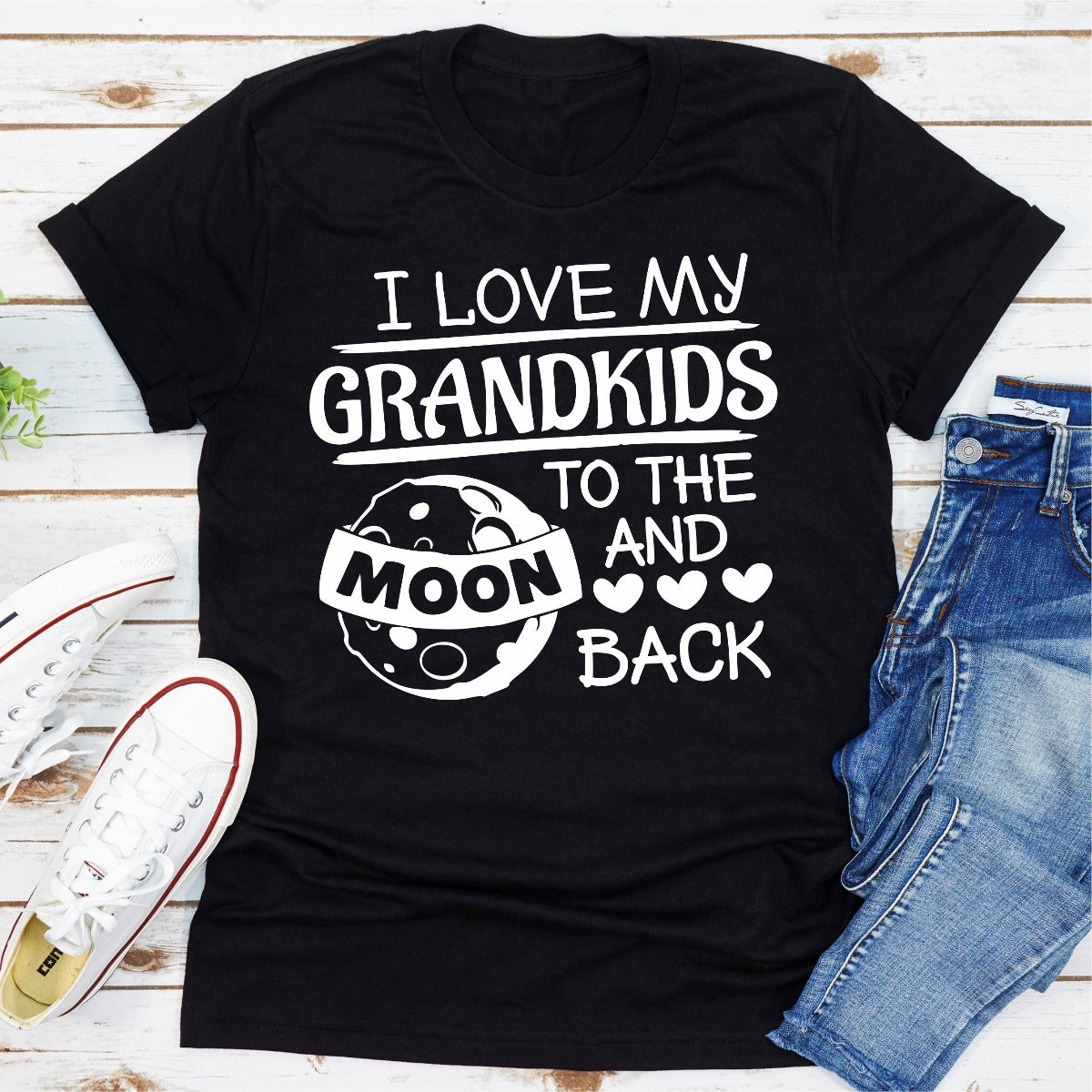 I Love My Grandkids To The Moon And Back T-Shirt-11