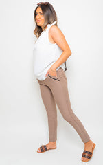 High Waist Double Band Pocket Leggings-2