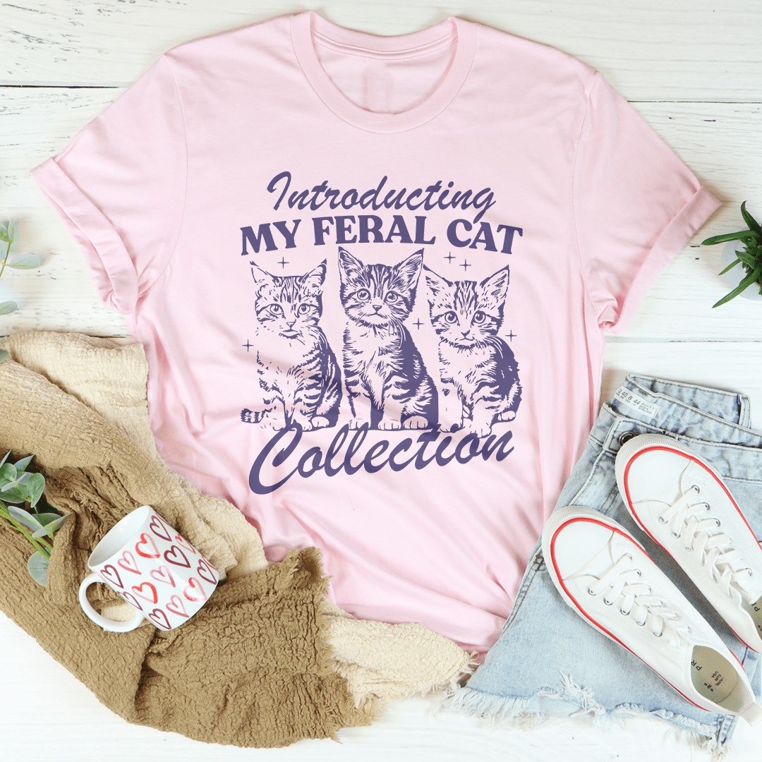 Introducting My Feral Cat Collection Tee-0