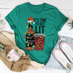 It's Time To Get Lit Tee-0