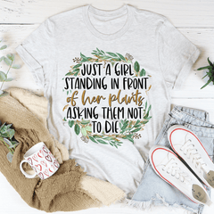 Just A Girl Standing In Front Of Her Plants T-Shirt-0