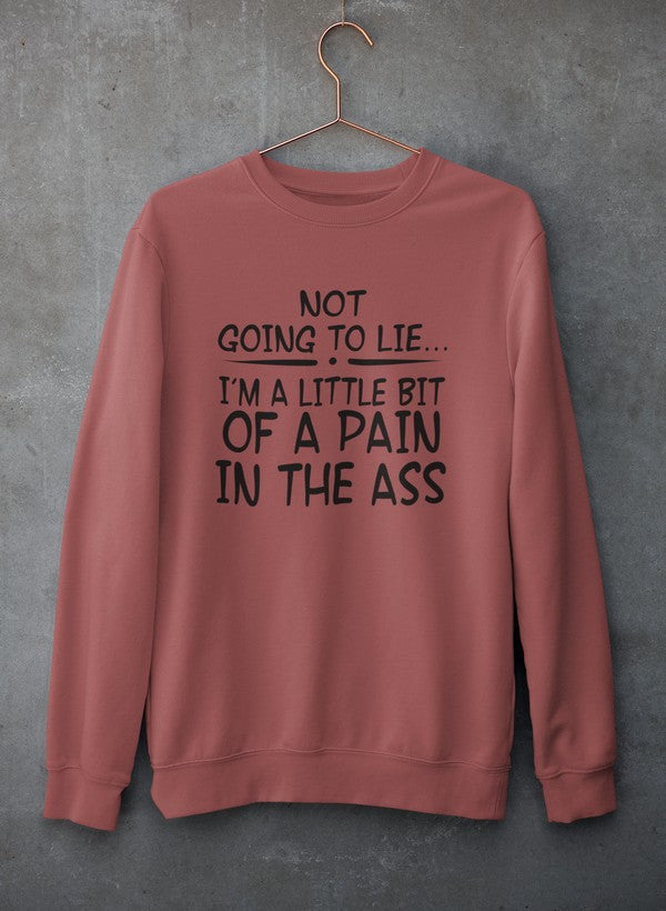 Not Going To Lie... Im A Little Bit Of A Pain In The Ass Sweat Shirt-2