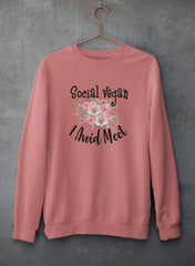 Social Vegan I Avoid Meet Sweat Shirt-1