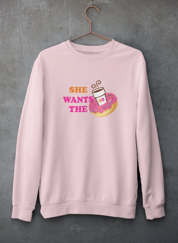 She Wants Donuts Sweat Shirt-0