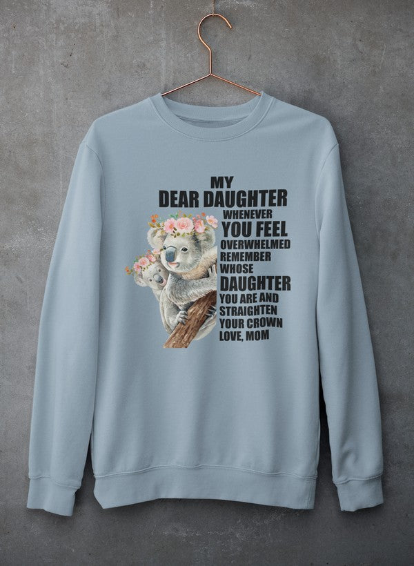 My Dear Daughter Sweat Shirt-3