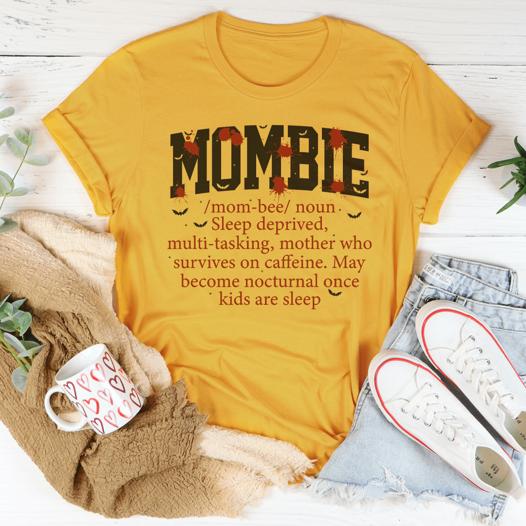 Mombie Noun Definition Tee-0