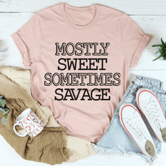 Mostly Sweet Sometimes Savage Tee-3