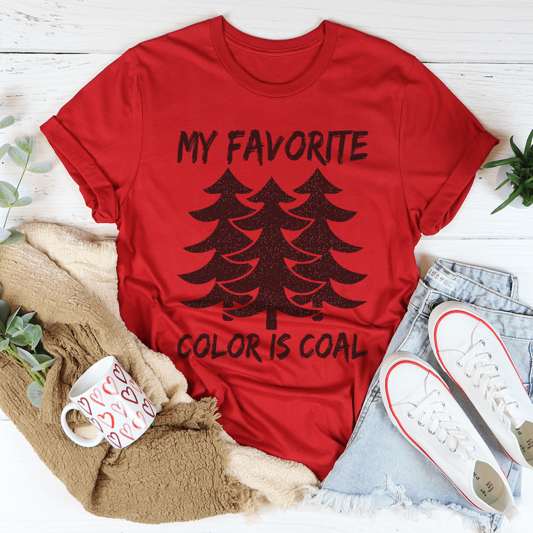 My Favorite Color Is Coal Tee-3
