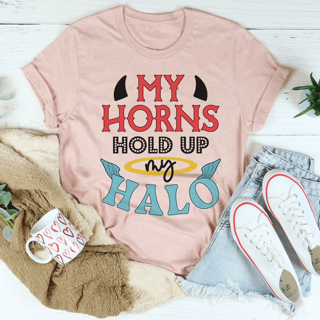 My Horns Hold Up My Halo Tee-2