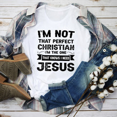 I'm Not That Perfect Christian T-Shirt-0