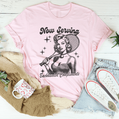 Now Serving Backhanded Compliments Tee-2