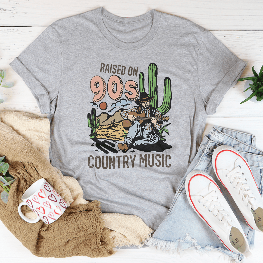 Raised On Country Music Tee-2