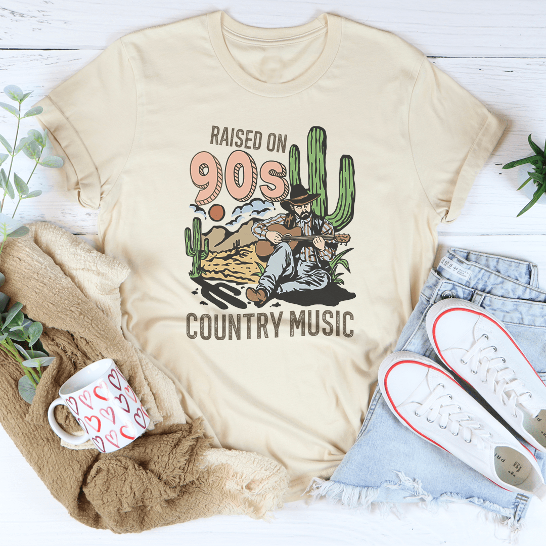 Raised On Country Music Tee-3