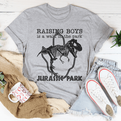 Raising Boys Is A Walk In The Park Tee-3