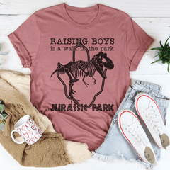 Raising Boys Is A Walk In The Park Tee-2