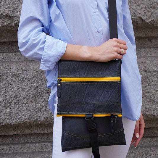 Jen Recycled Rubber Crossbody Bag (6 Colours Available)-1