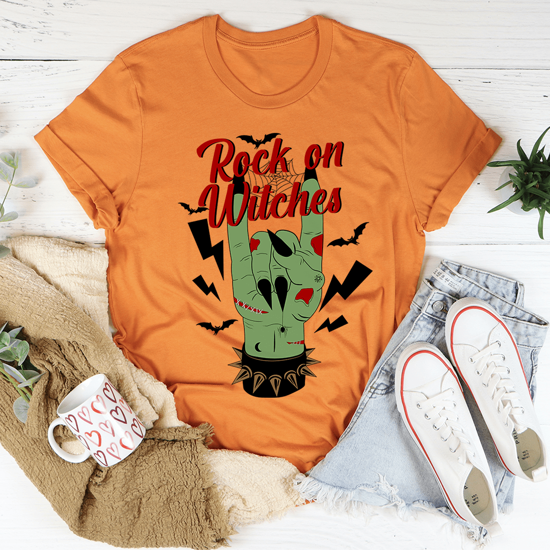 Rock On Witches T-Shirt-0