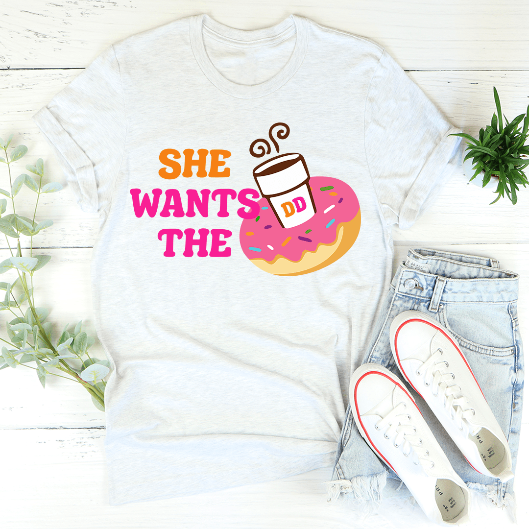 She Wants Donuts T-Shirt-3
