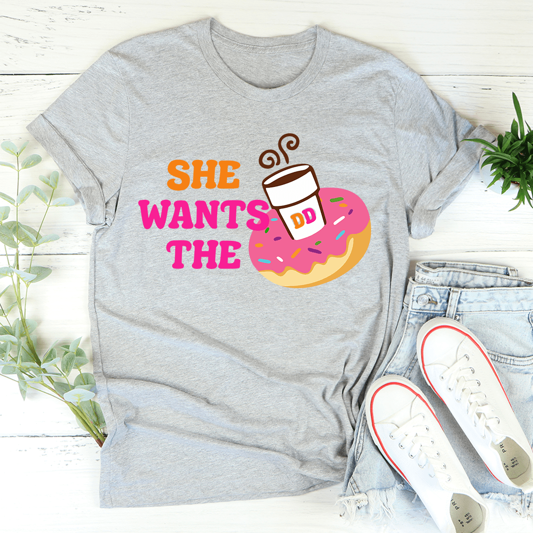 She Wants Donuts T-Shirt-1