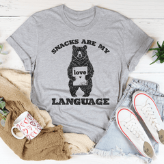 Snacks Are My Language Tee-3