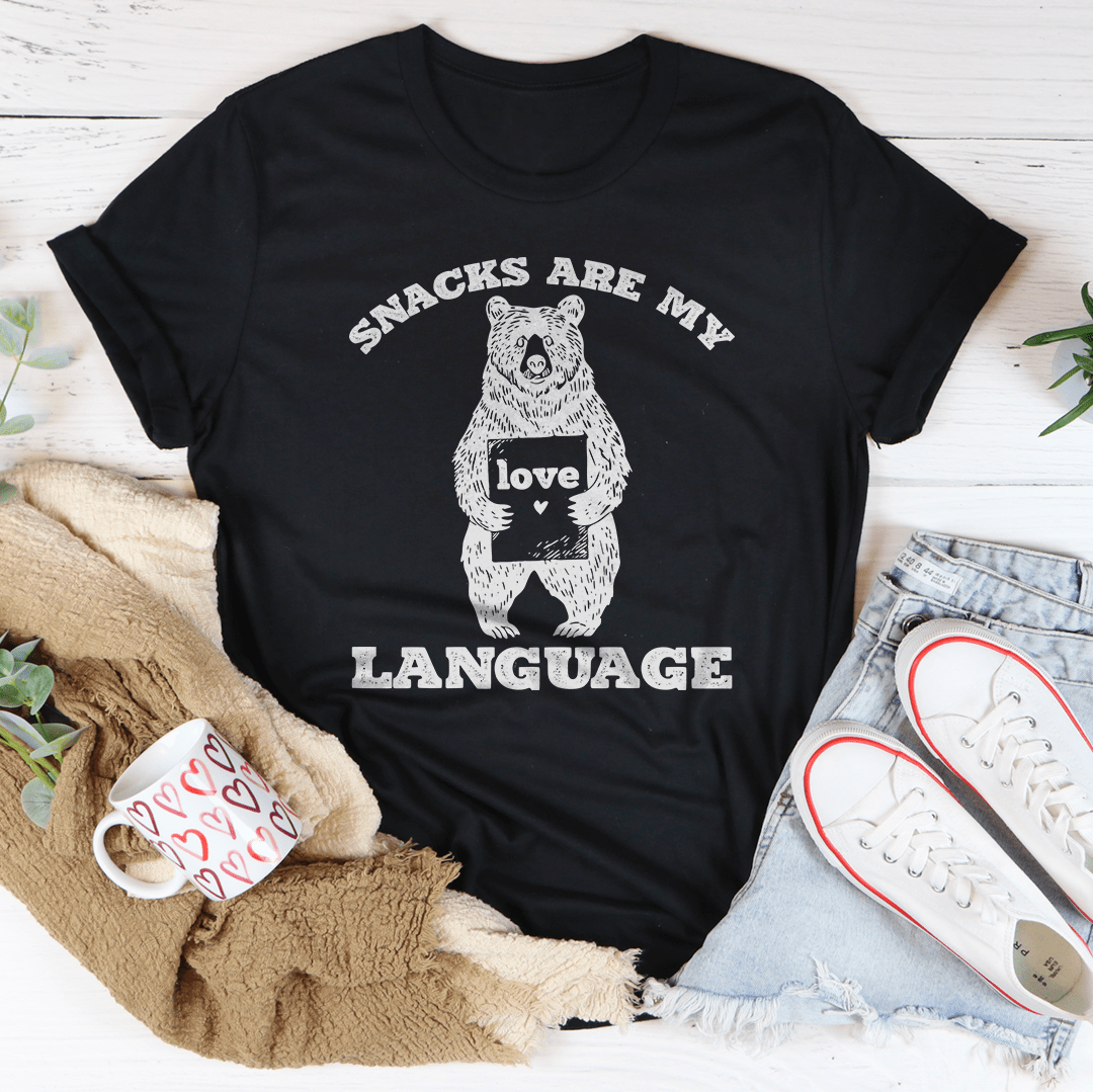 Snacks Are My Language Tee-0
