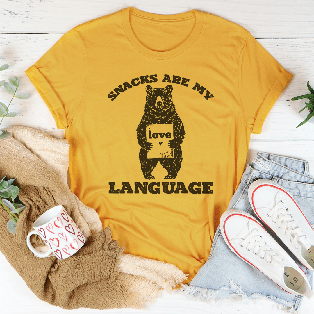 Snacks Are My Language Tee-1
