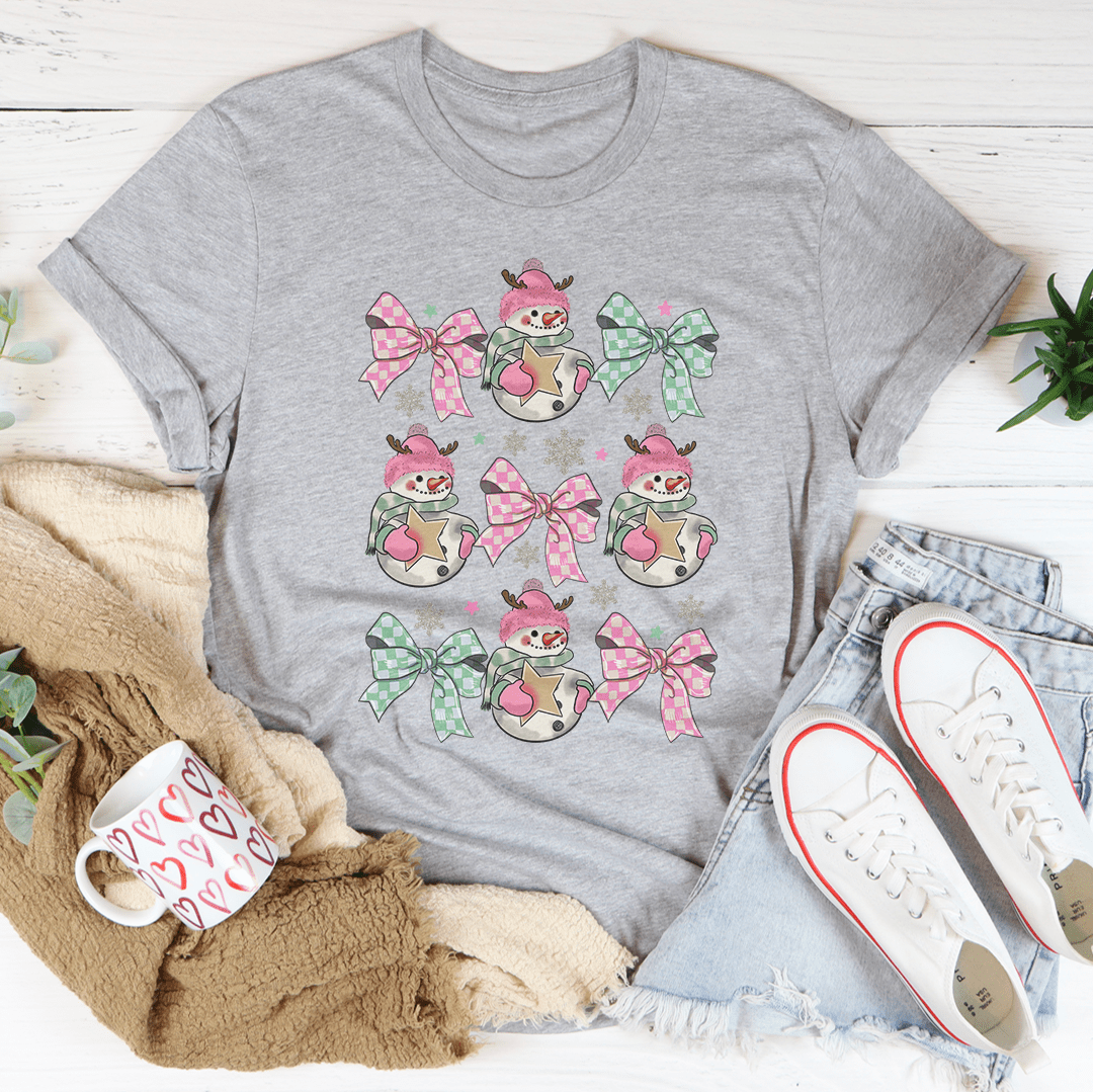 Snowman Coquette Tee-2