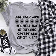 Sunflower Aunt Tee-1