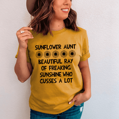 Sunflower Aunt Tee-0