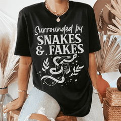 Surrounded By Snakes & Fakes Tee-0