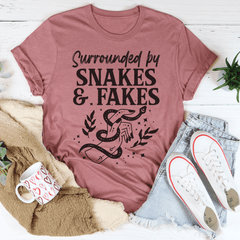 Surrounded By Snakes & Fakes Tee-3