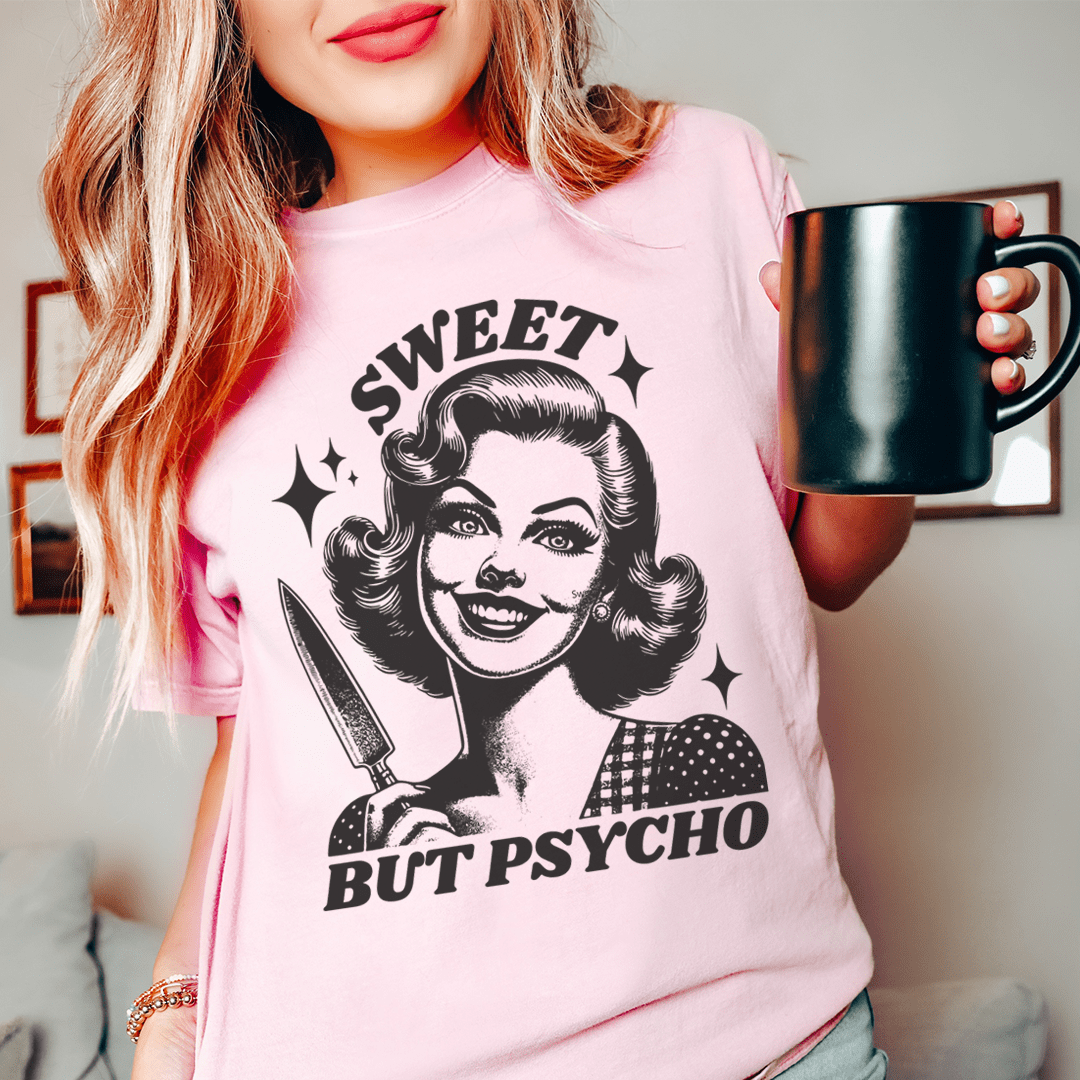 Sweet But Psycho Tee-0