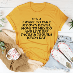 Tacos & Tequila Kinda Day Tee-1