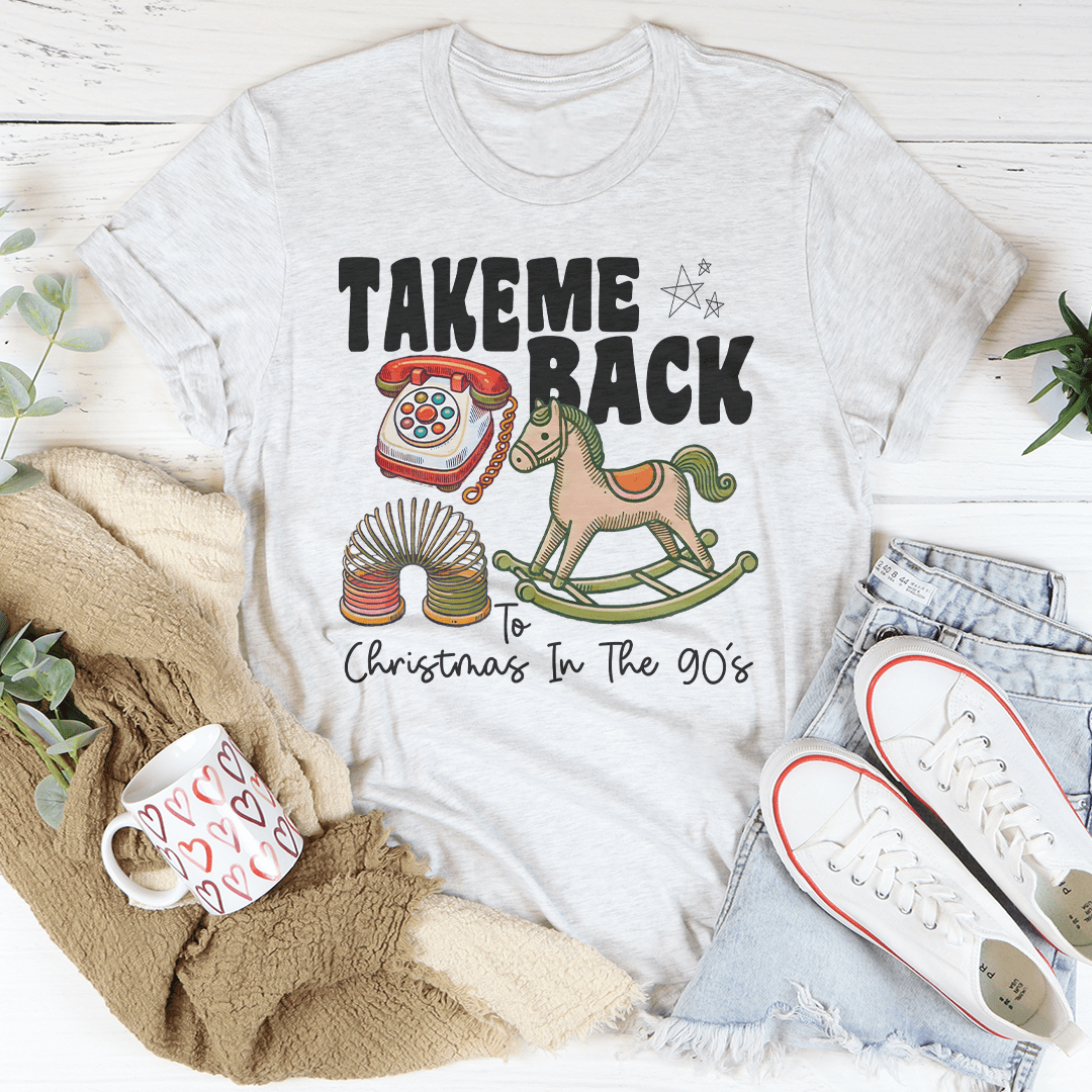 Take Me Back Christmas In The 90's Tee-2