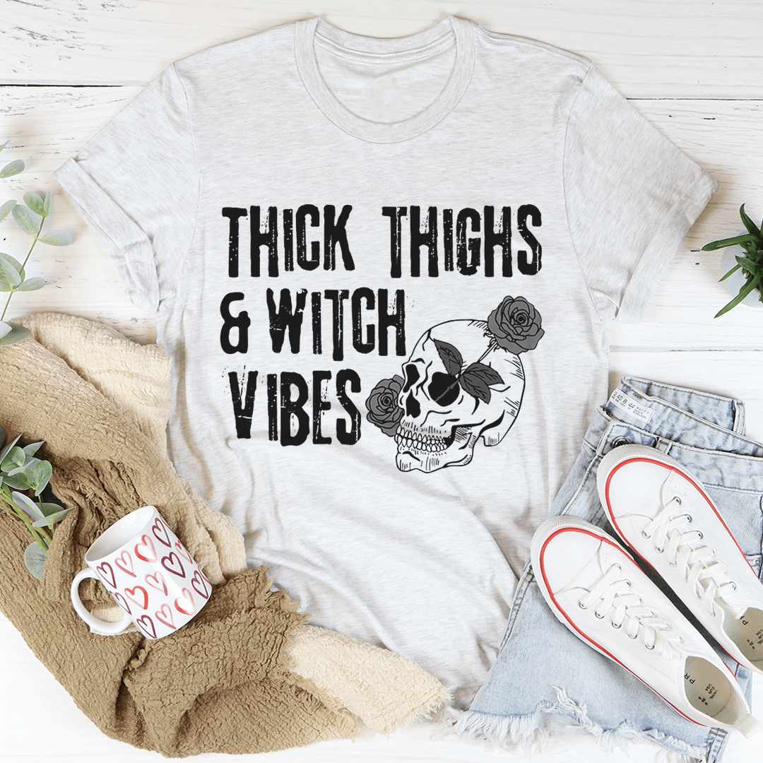 Thick Thighs & Witch Vibes Tee-3