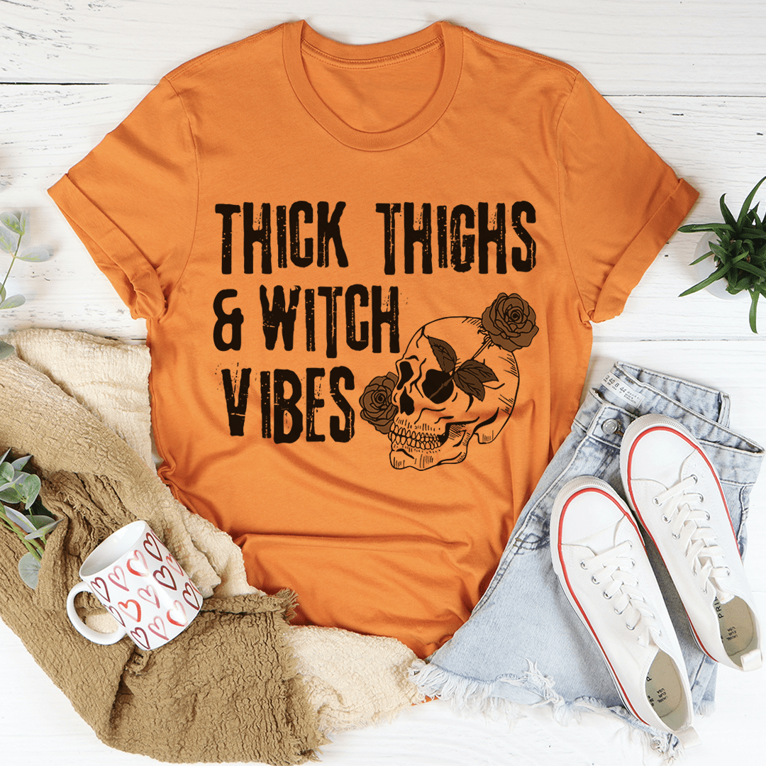 Thick Thighs & Witch Vibes Tee-2