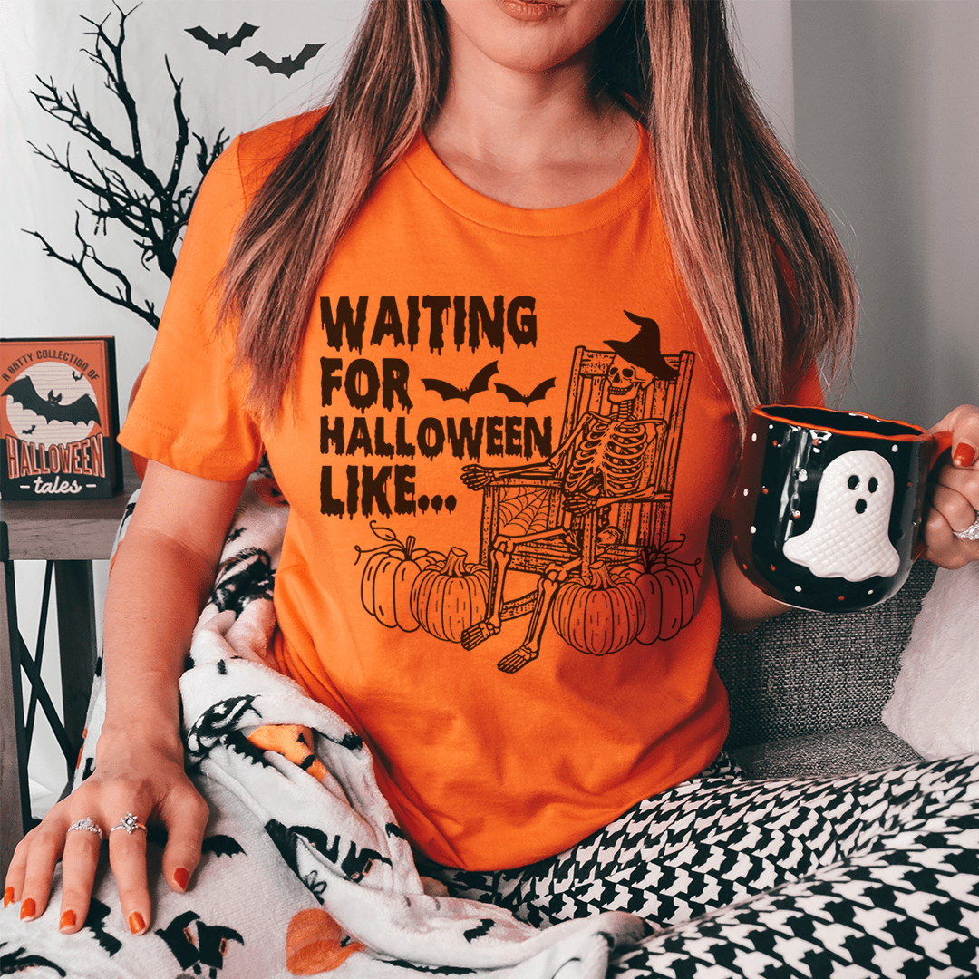 Waiting For Halloween Like Tee-0