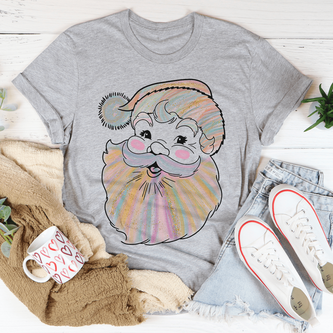 Watercolor Santa Tee-1